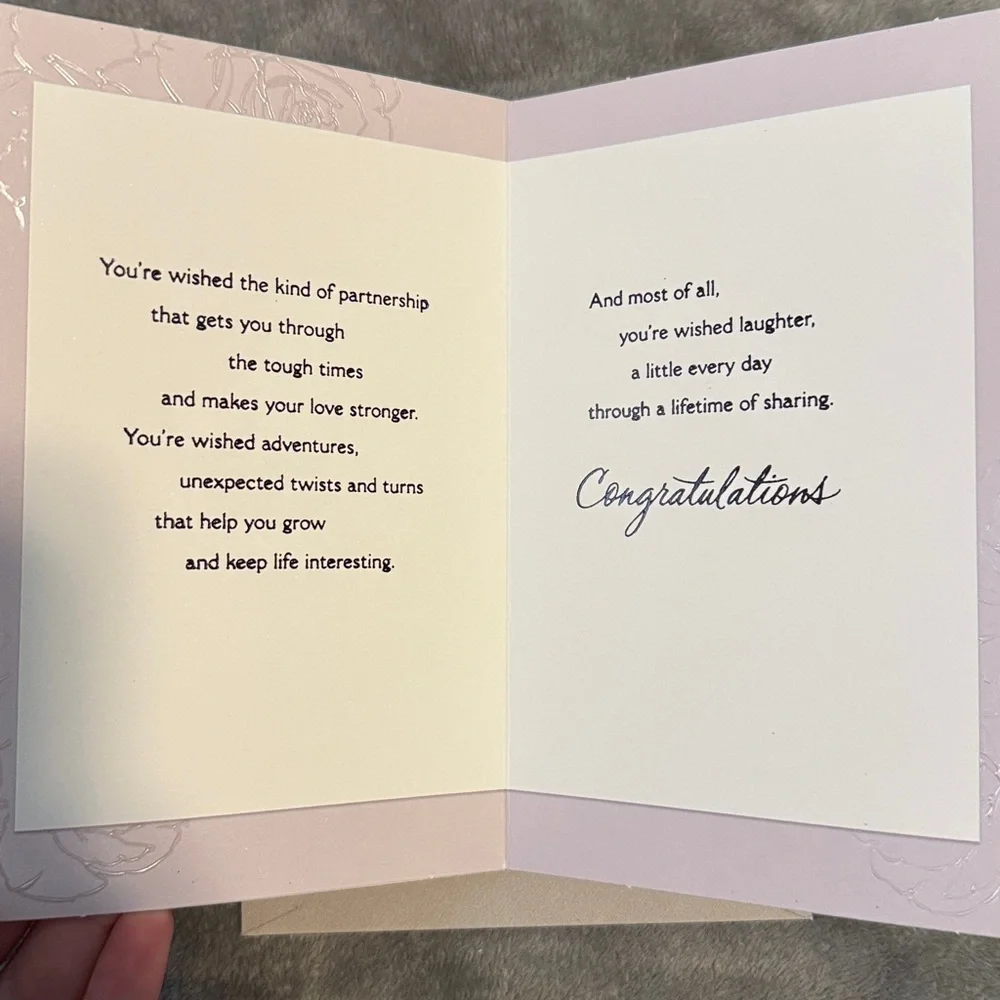 🌻 Bundle of 2 Hallmark Wedding/Wedding Shower Cards